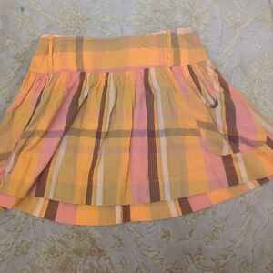 Vintage Y2k French Connection Plaid Mini Skirt Sz 10 Coquette Preppy School Girl